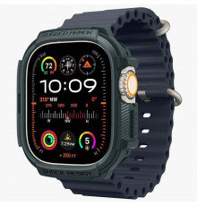 Чехол Spigen Rugged Armor для Apple Watch Ultra 2/1 49mm Abyss Green (ACS07383)