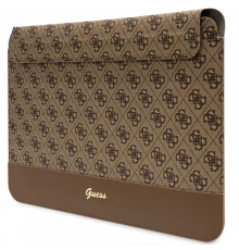 Чехол Guess 4G Stripe Metal Logo для MacBook 14" Brown (GUCS14PS4SGW)