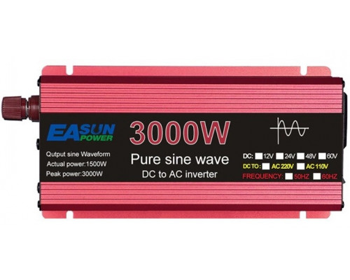 Автомобільний інвертор EA SUN POWER 3000w 12v, перетворювач напруги