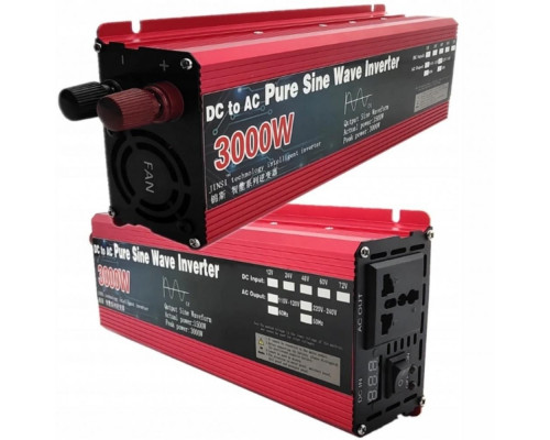 Автомобільний інвертор EA SUN POWER 3000w 12v, перетворювач напруги
