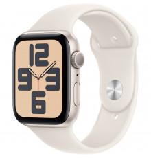 Смарт-часы Apple Watch SE 2024 GPS 44mm Starlight Aluminium Case with Starlight Sport Band - M/L (MXEV3QH/A)