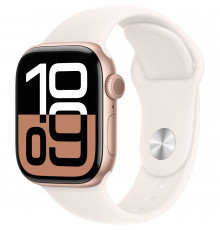 Смарт-часы Apple Watch Series 10 GPS 42mm Rose Gold Aluminium Case with Light Blush Sport Band - S/M (MWWH3QH/A)