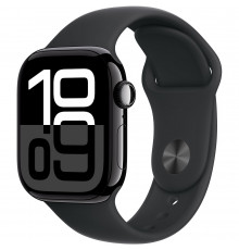Смарт-часы Apple Watch Series 10 GPS 42mm Jet Black Aluminium Case with Black Sport Band - S/M (MWWE3QH/A)
