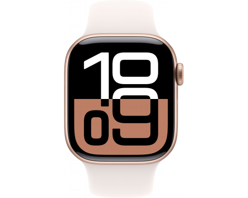 Смарт-годинник Apple Watch Series 10 GPS 46mm Rose Gold Aluminium Case with Light Blush Sport Band - S/M (MWWT3QH/A)