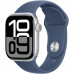 Смарт-годинник Apple Watch Series 10 GPS 46mm Silver Aluminium Case with Denim Sport Band - S/M (MWWL3QH/A)