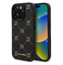 Чехол Karl Lagerfeld Karl Heads для iPhone 16 Pro Max Black with MagSafe (KLHMP16XPGKHPHK)