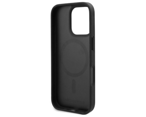 Чехол Karl Lagerfeld Karl Heads для iPhone 16 Pro Max Black with MagSafe (KLHMP16XPGKHPHK)