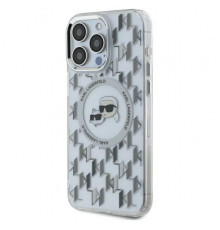 Чехол Karl Lagerfeld IML Monogram Karl & Choupette Head для iPhone 16 Pro Max Transparent with MagSafe (KLHMP16XHMCKMHT)