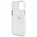 Чехол Karl Lagerfeld IML Metal Choupette Head для iPhone 16 Pro Max White with MagSafe (KLHMP16XHLSCHH)