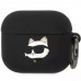 Чехол Karl Lagerfeld Silicone Choupette Head 3D для AirPods 3 Black (KLA3RUNCHK)