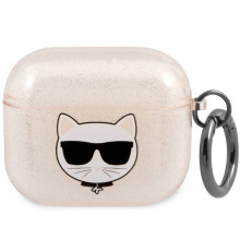 Чехол Karl Lagerfeld Glitter Choupette для AirPods 3 Gold (KLA3UCHGD)