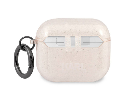 Чехол Karl Lagerfeld Glitter Choupette для AirPods 3 Gold (KLA3UCHGD)