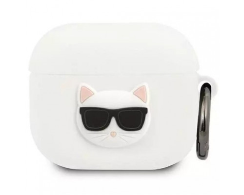 Чехол Karl Lagerfeld Silicone Choupette для AirPods 3 White (KLACA3SILCHWH)