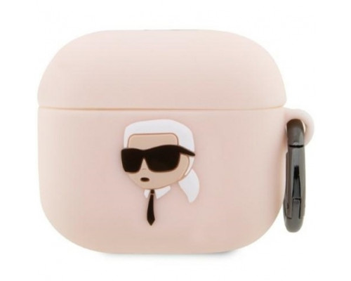 Чехол Karl Lagerfeld Silicone Karl Head 3D для AirPods Pro 2 Pink (KLAP2RUNIKP)