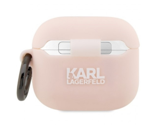 Чехол Karl Lagerfeld Silicone Karl Head 3D для AirPods Pro 2 Pink (KLAP2RUNIKP)