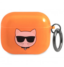 Чехол Karl Lagerfeld Choupette для AirPods 3 Orange (KLA3UCHFO)