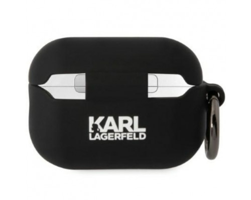 Чехол Karl Lagerfeld Silicone Karl Head 3D для AirPods Pro 2 Black (KLAP2RUNIKK)
