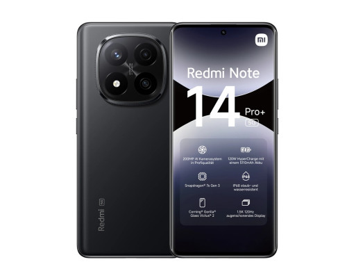 Xiaomi Redmi Note 14 Pro+ 5G 8/256GB Midnight Black