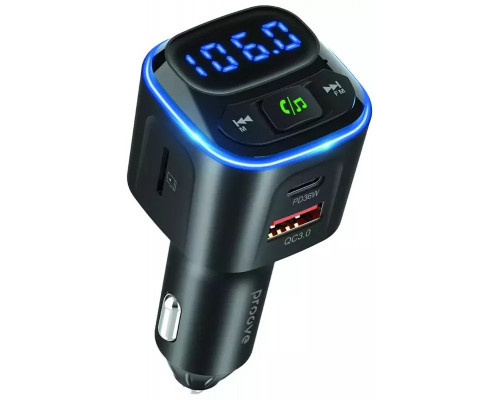 FM Модулятор Proove FM Launcher Luxor 36W (PD+QC3.0) Type-C+USB