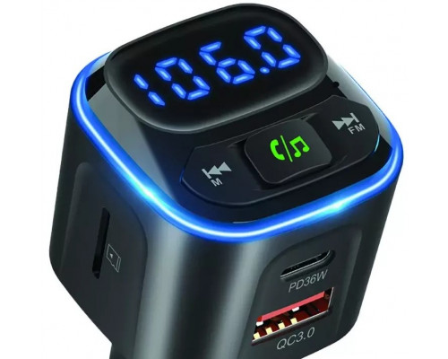 FM Модулятор Proove FM Launcher Luxor 36W (PD+QC3.0) Type-C+USB