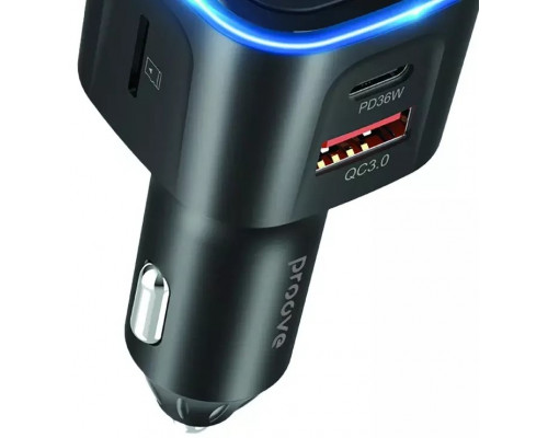FM Модулятор Proove FM Launcher Luxor 36W (PD+QC3.0) Type-C+USB