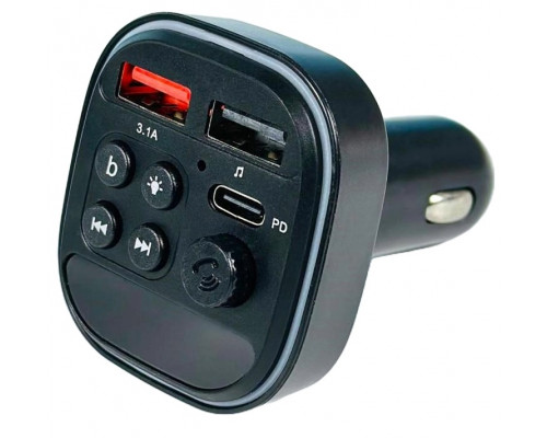 FM Модулятор C16 3A PD20W LED Black