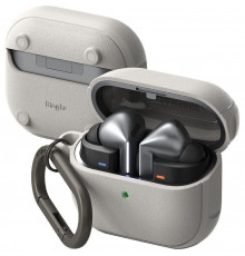 Чехол Ringke Onyx Magnetic для наушников Samsung Galaxy Buds 3 | 3 Pro Warm Grey with MagSafe (8809961787935)