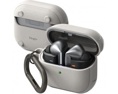 Чохол Ringke Onyx Magnetic для навушників Samsung Galaxy Buds 3 | 3 Pro Warm Grey with MagSafe (8809961787935)