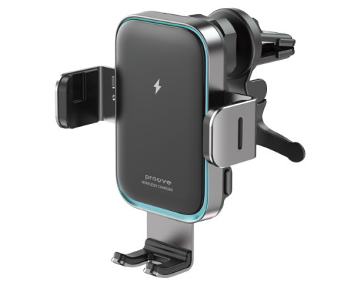 Автотримач із бездротовою зарядкою Proove Triple Clamp Pro 15W Gray (WHTP15010004)