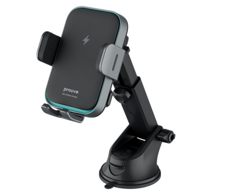 Автотримач із бездротовою зарядкою Proove Triple Clamp Pro 15W Gray (WHTP15010004)