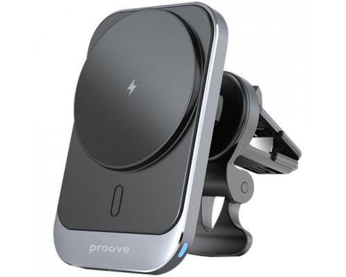 Автотримач із бездротовою зарядкою Proove Square Magnetic Pro 15W Gray (WHSP15010004)