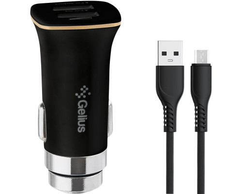 Автомобільний зарядний пристрій Gelius Apollo 2USB 3.1A 15W+Micro