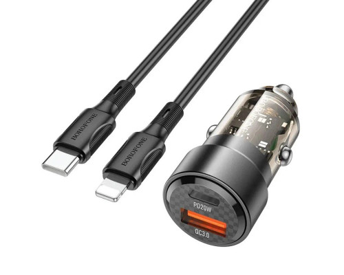 Автомобильное зарядное устройство Borofone BZ20 USB+USB-C 38W