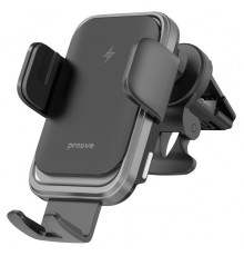 Автодержатель с беспроводной зарядкой Proove Nitro Charge 15W Black