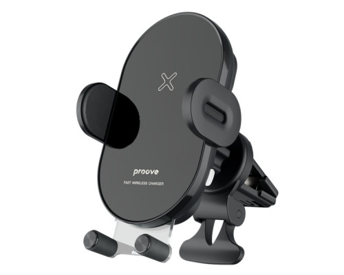 Автотримач із бездротовою зарядкою Proove Rounded Energy 15W Black