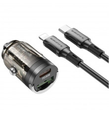 Автомобильное зарядное устройство Borofone BZ29A PD/QC 36W Type-C/Lighttning Black