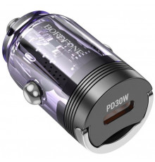 Автомобильное зарядное устройство Borofone BZ29 PD/QC 30W Purple