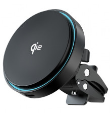 Автодержатель с беспроводной зарядкой Proove Light Circle Qi2 15W