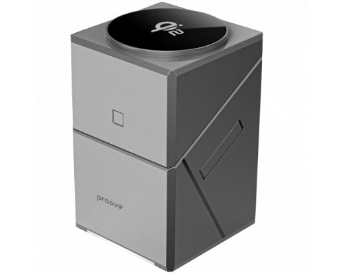 Автотримач Proove Iron Hide 3 in 1 Qi2 Gray