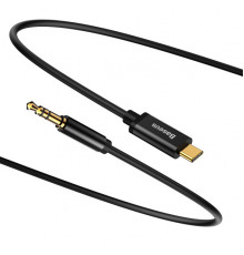 Кабель AUX Baseus Yiven Type-C to 3.5mm mini Jack 1.2m Black