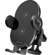 Автодержатель с беспроводной зарядкой Proove Rounded Energy Pro 15W Black (WHRP15010001)