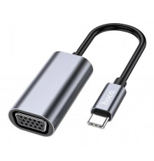 Переходник Hoco UA21 Origin Type-C to VGA Metal Gray