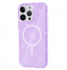 Чехол Galaxy Sparkle MagFit для iPhone 13 Pro Purple+Glitter