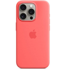 Чехол Silicone Case MagSafe & SplashScreen iPhone 15 Pro Max Guava