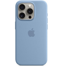 Чехол Silicone Case MagSafe & SplashScreen iPhone 15 Pro Max Winter Blue