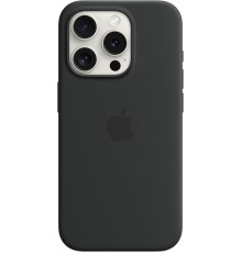 Чехол Silicone Case MagSafe & SplashScreen iPhone 15 Pro Black