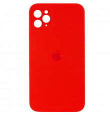 Силиконовая накладка Silicone Case Square iPhone 12 Pro Max Red