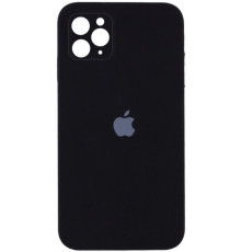Силиконовая накладка Silicone Case Square iPhone 12 Pro Max Black