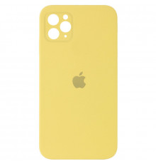 Силиконовая накладка Silicone Case Square iPhone 12 Pro Max Yellow