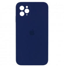 Силиконовая накладка Silicone Case Square iPhone 12 Pro Max Navy Blue